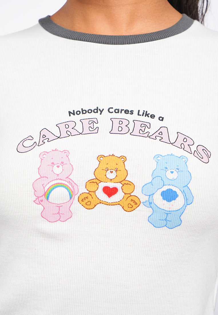 Care Bears Contrast Hem Crop T-Shirt