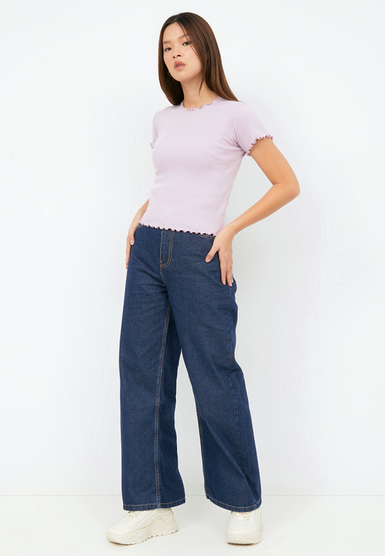 Round Neck Rib T-shirt