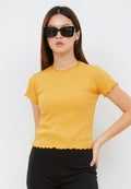 Round Neck Rib T-shirt