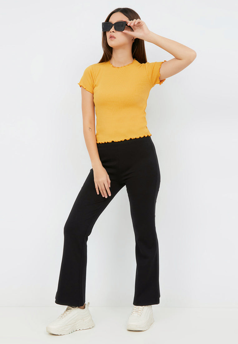 Round Neck Rib T-shirt