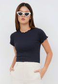 Round Neck Rib T-shirt