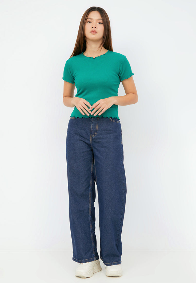 Round Neck Rib T-shirt