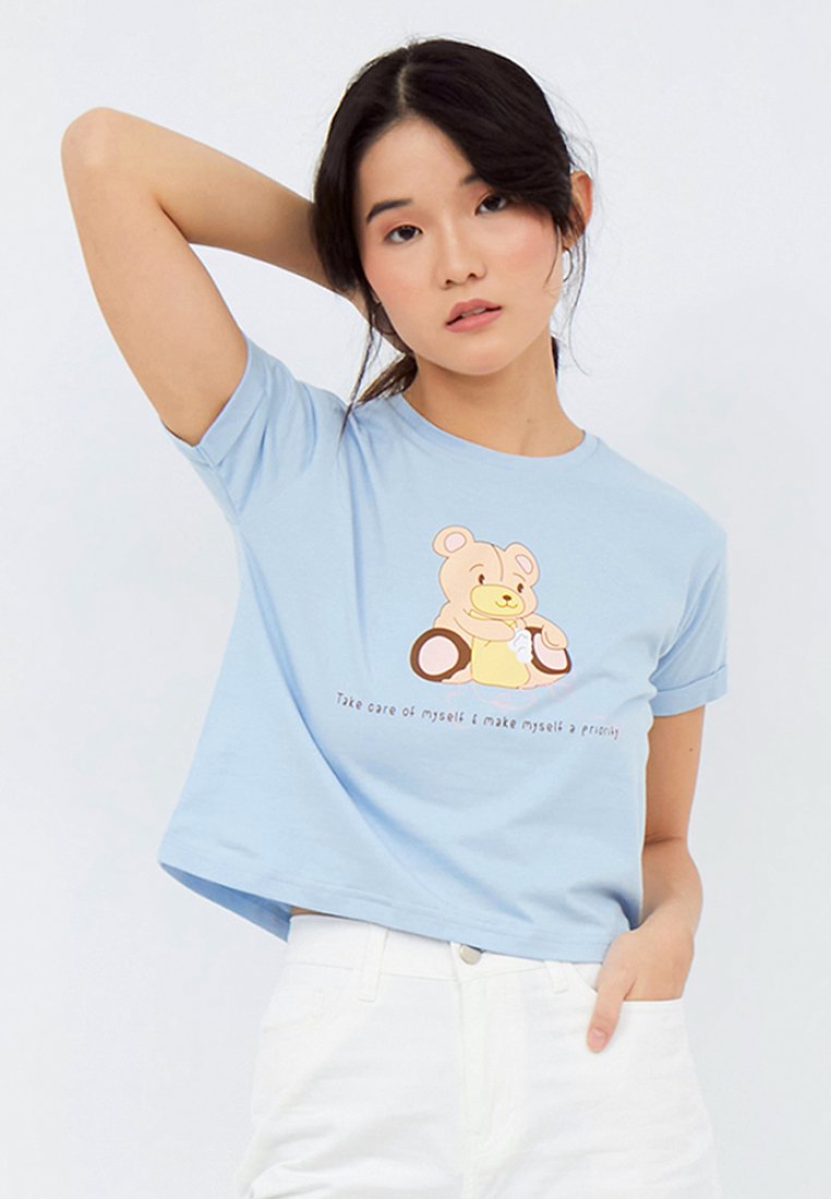 Graphic Boxy Crop T-shirt