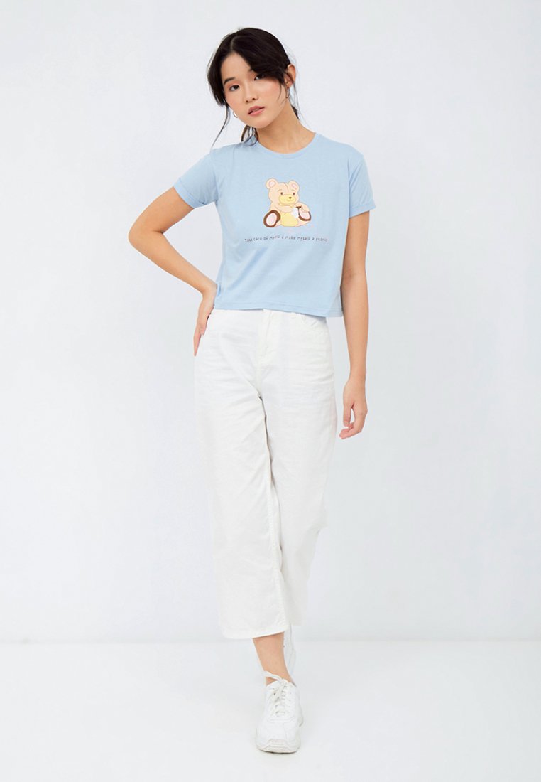 Graphic Boxy Crop T-shirt