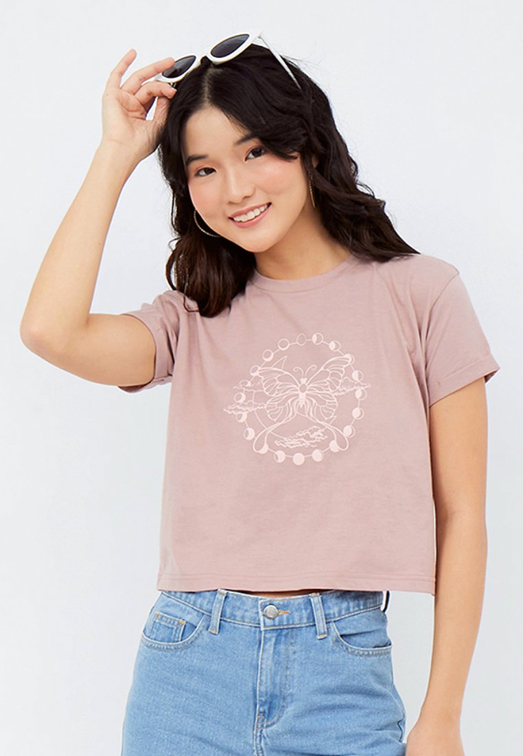 Graphic Boxy Crop T-shirt