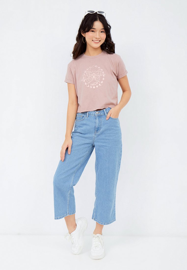 Graphic Boxy Crop T-shirt