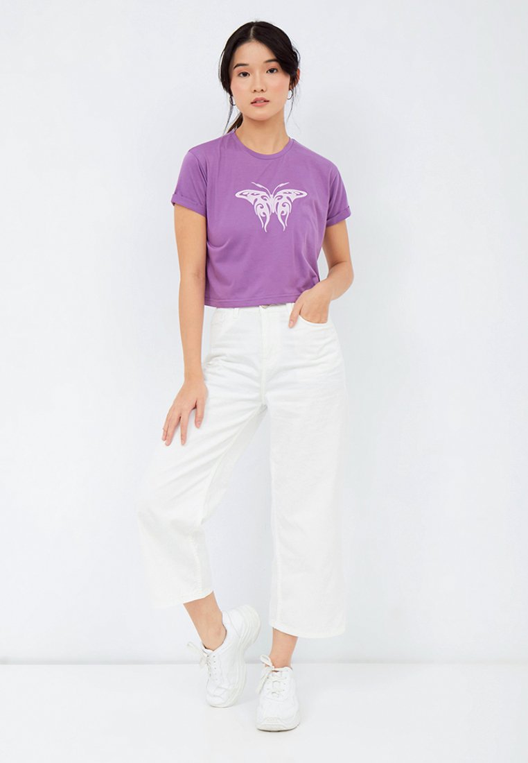 Graphic Boxy Crop T-shirt