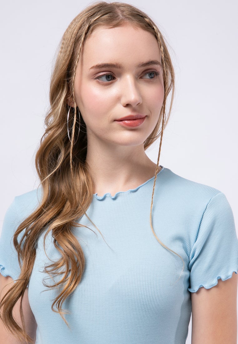 Crop Top with Frill Details