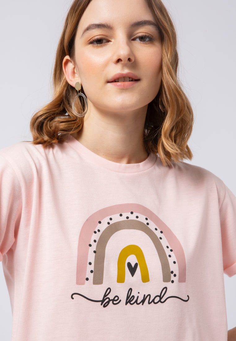 Graphic Short Sleeve Crop T-shirt