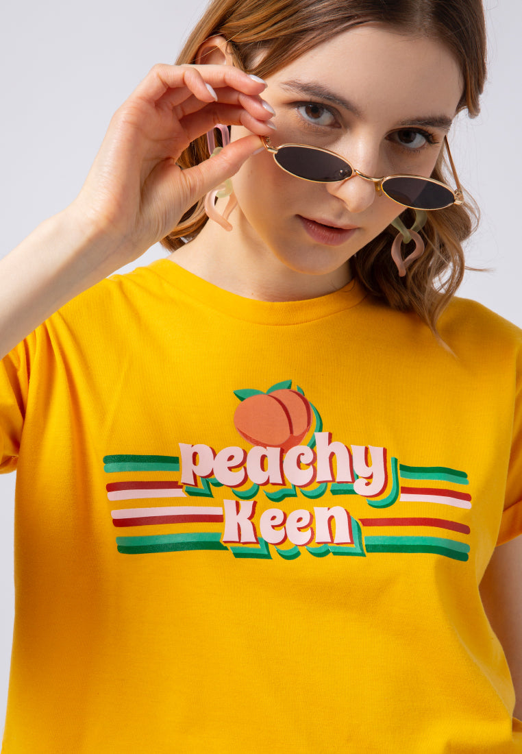 Graphic Short Sleeve Crop T-shirt