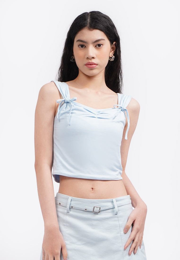 Bow Knot Fitted Top
