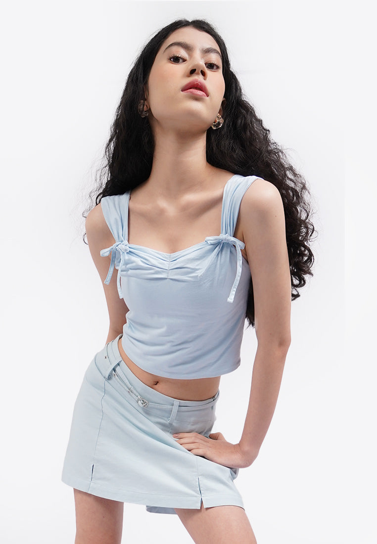 Bow Knot Fitted Top