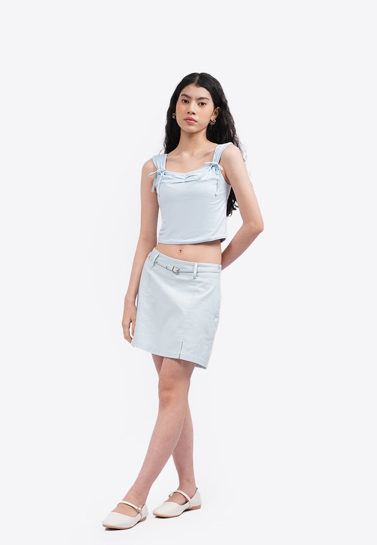 Bow Knot Fitted Top