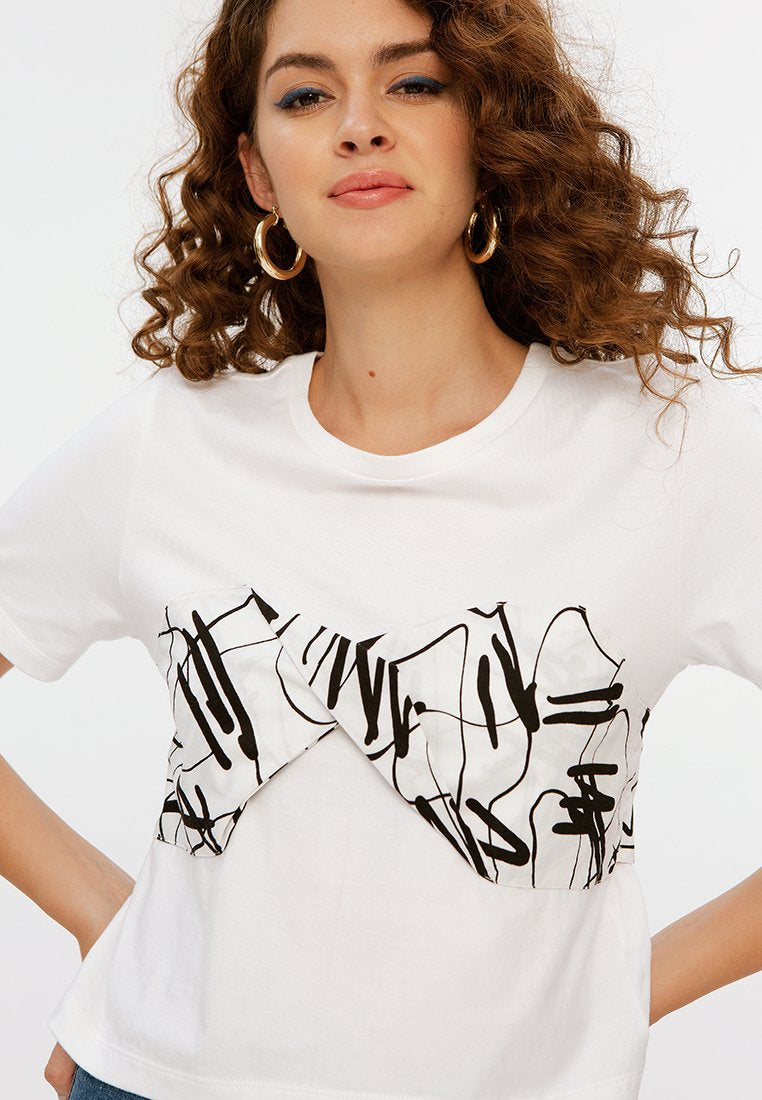 Crop Bralette T-Shirt