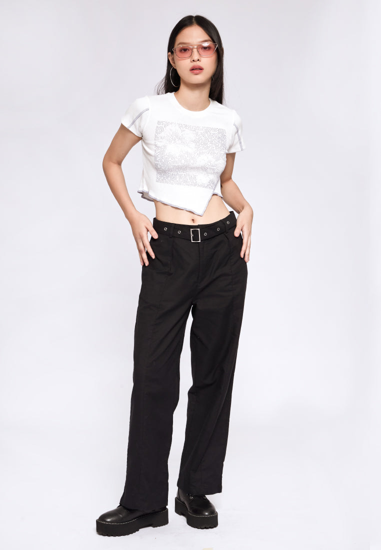 Printed Asymmetrical t-shirt