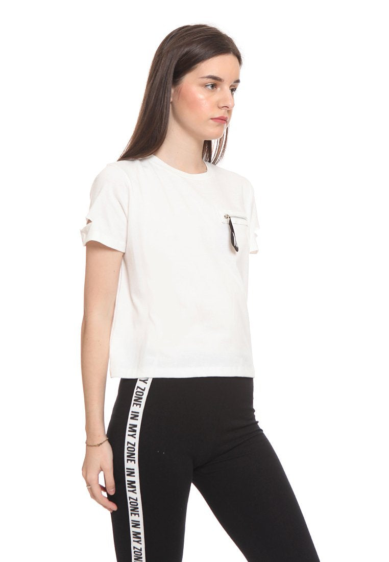 Slogan Crop Tee