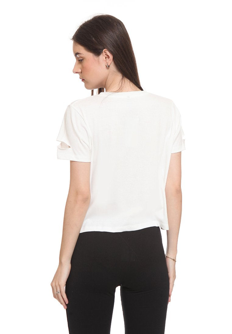 Slogan Crop Tee