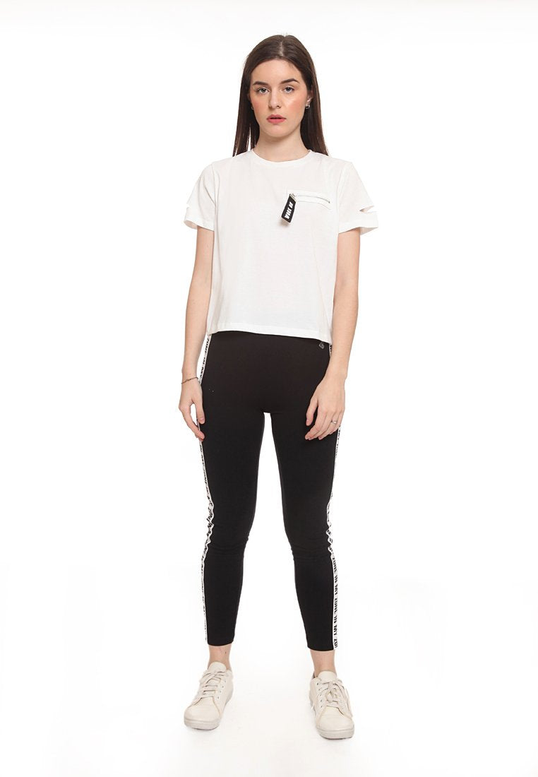Slogan Crop Tee