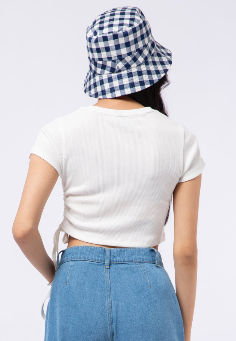 Asymmetric Ruched T-shirt