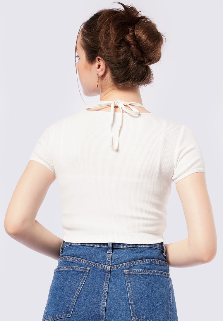 Solid Button Up Short Sleeve Top