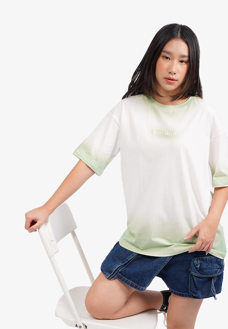 Short Sleeve Sprayed T-Shirt Off White
