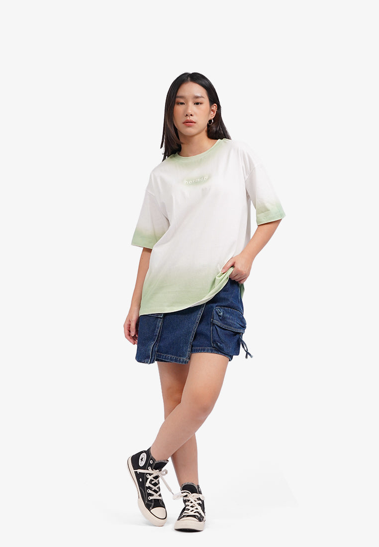 Short Sleeve Sprayed T-Shirt Off White