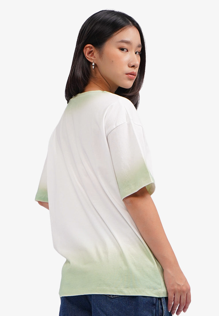 Short Sleeve Sprayed T-Shirt Off White