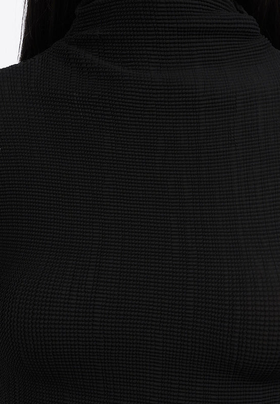 Pleated Short Sleeve Top
