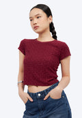 Fitted Jacquard Baby Tee