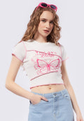Cut Out Printed T-Shirt