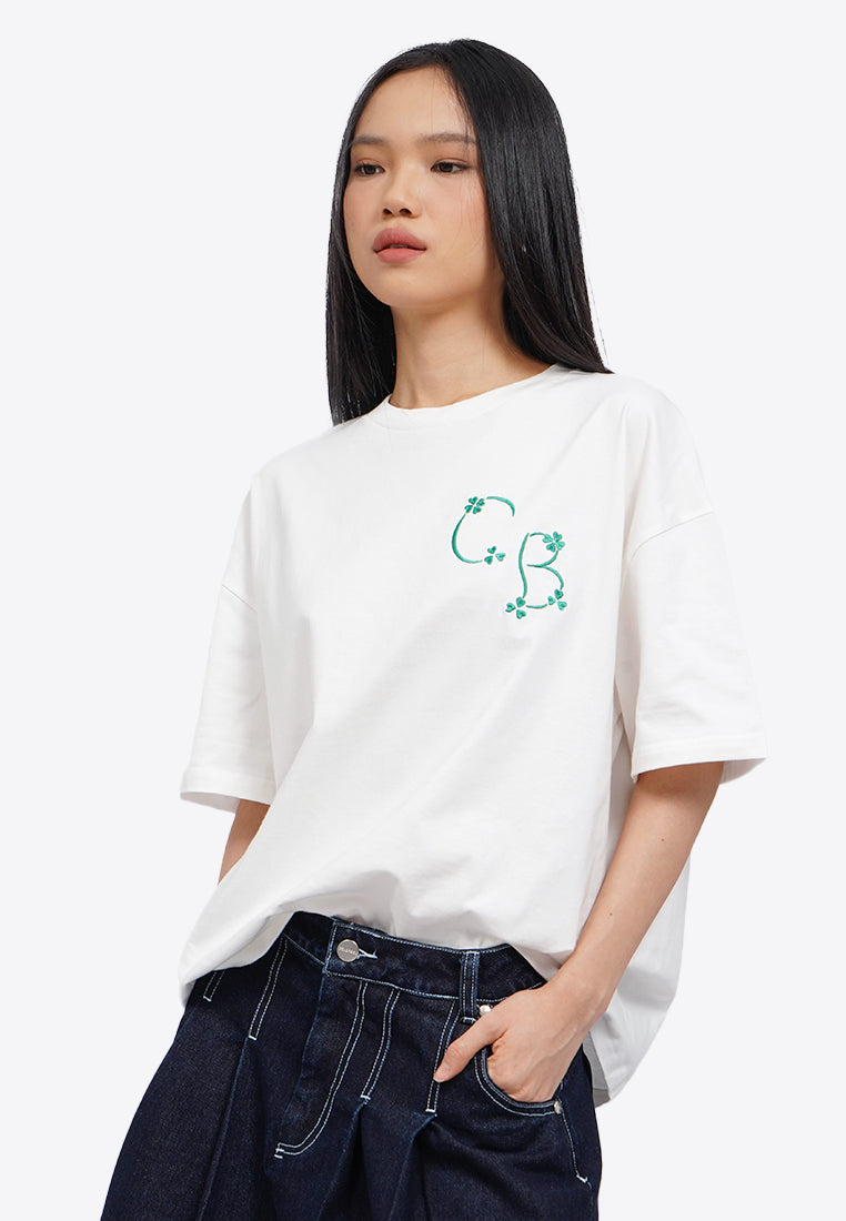 Mix-Printed Oversized T-Shirt
