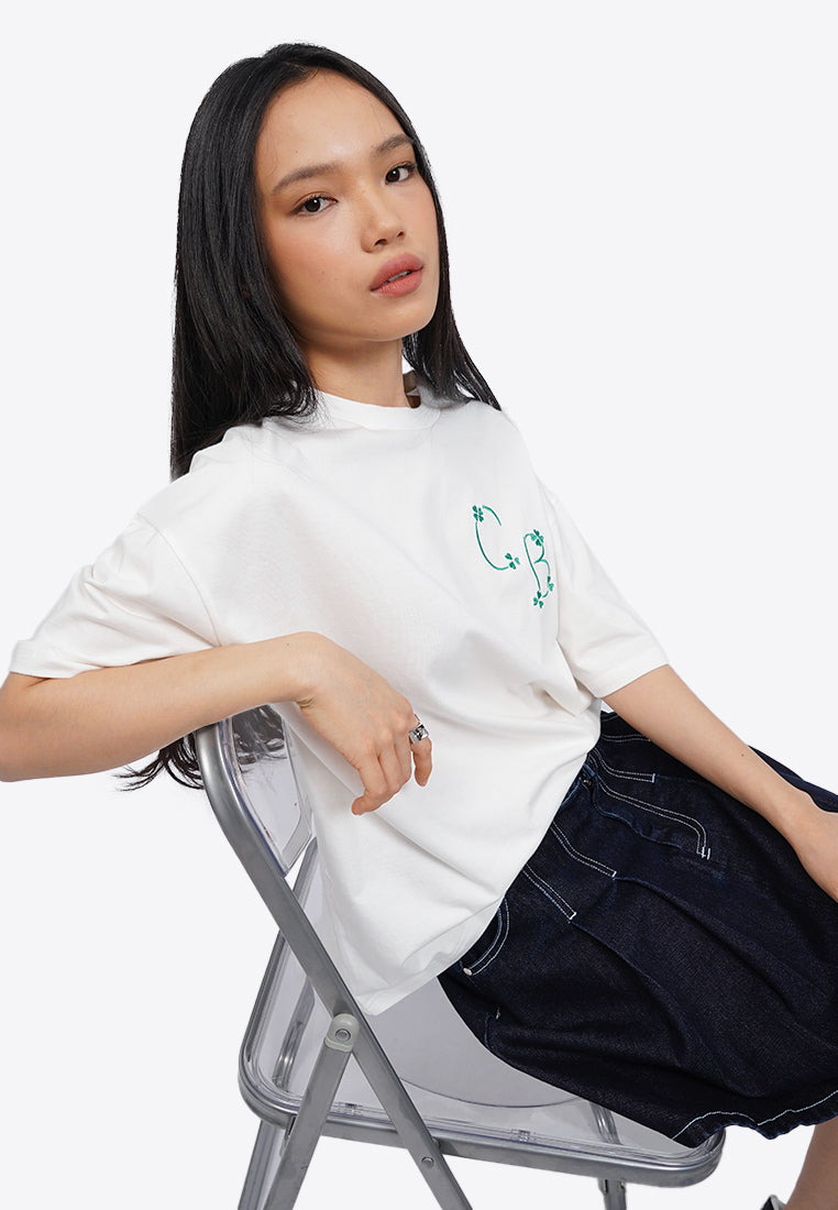 Mix-Printed Oversized T-Shirt