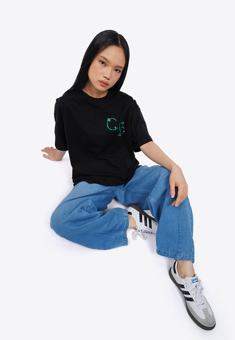 Mix-Printed Oversized T-Shirt