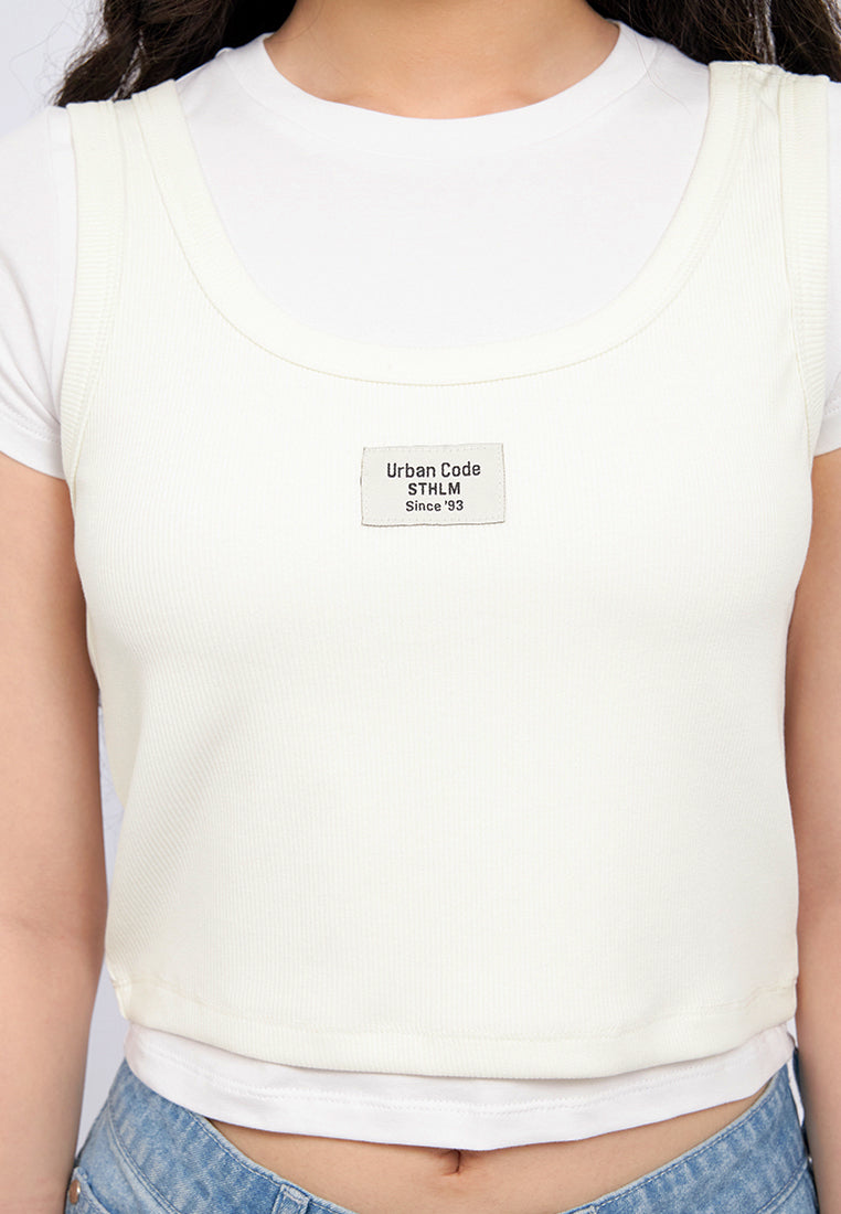 Double Layer Short Sleeve Top