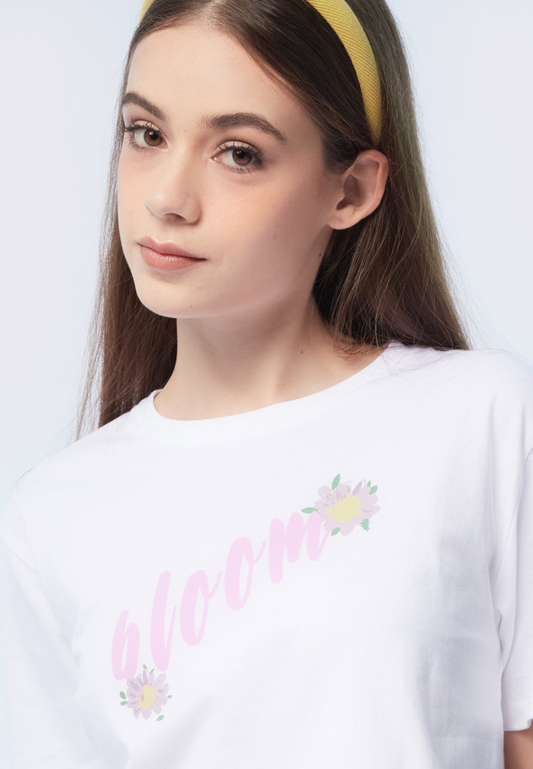 Graphic Short Sleeve Lounge Top