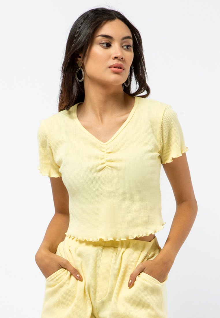 Ruched Crop T-shirt