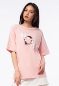 Oversized Short Sleeve Logo T-Shirt Pink