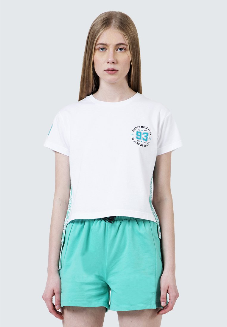 Crop Tee with Side Tape