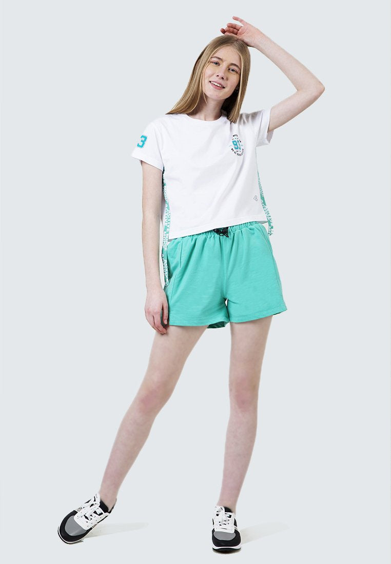 Crop Tee with Side Tape