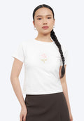 Boxy Cropped Graphic T-Shirt