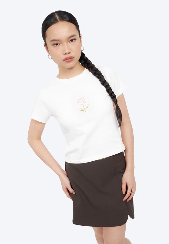 Boxy Cropped Graphic T-Shirt