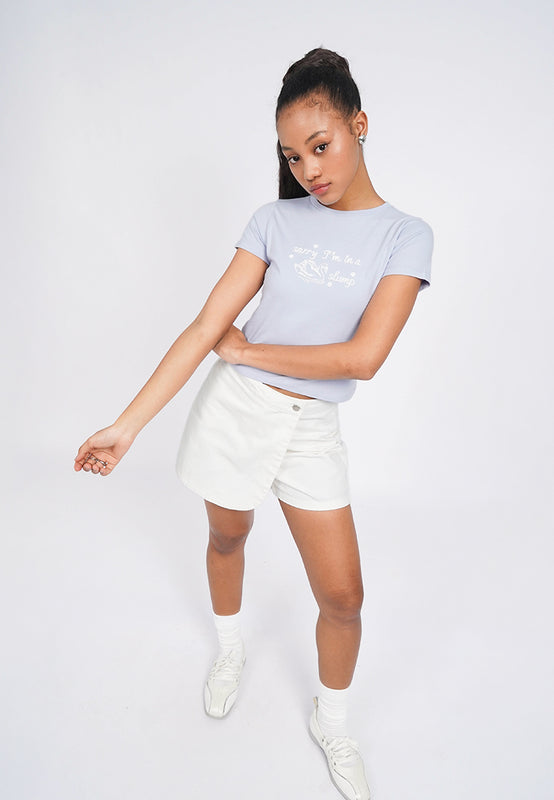 Boxy Cropped Graphic T-Shirt