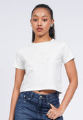 Embroidered Trim Graphic T-Shirt