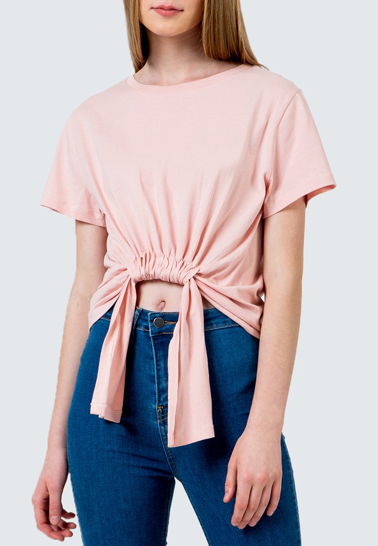 Peach Twisted T-Shirt