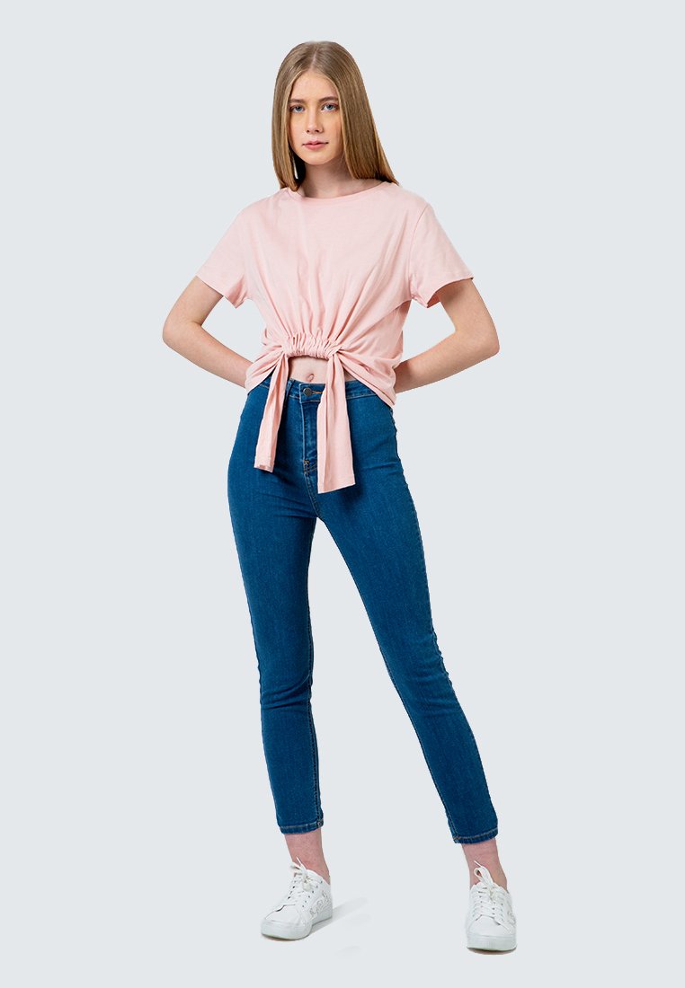 Peach Twisted T-Shirt