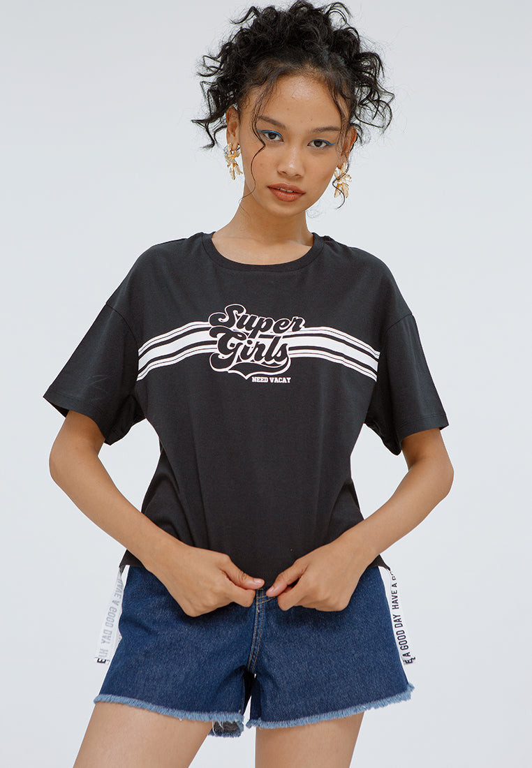 T-shirt with Twill Tape