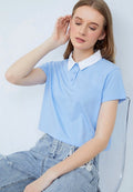 Contrast Collar Polo Shirt