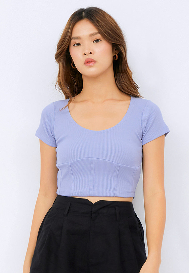 Short Sleeve Corset T-shirt