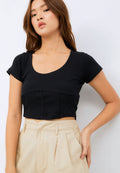 Short Sleeve Corset T-shirt