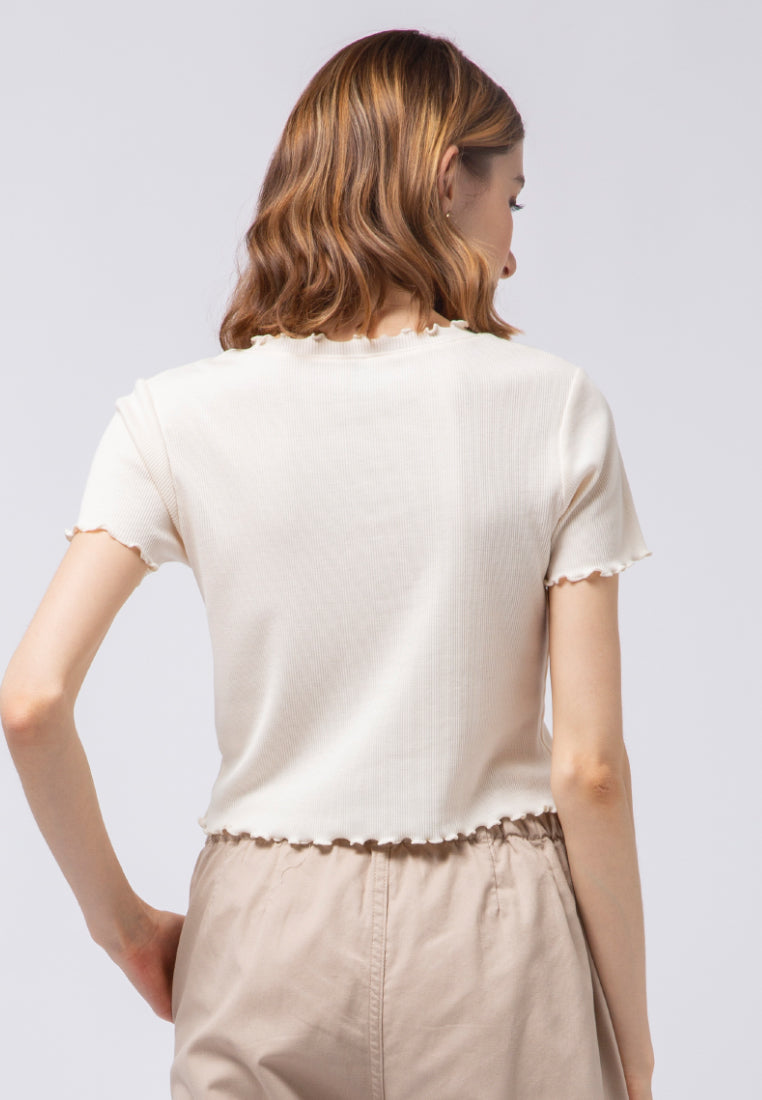 Button Up Short Sleeve Top
